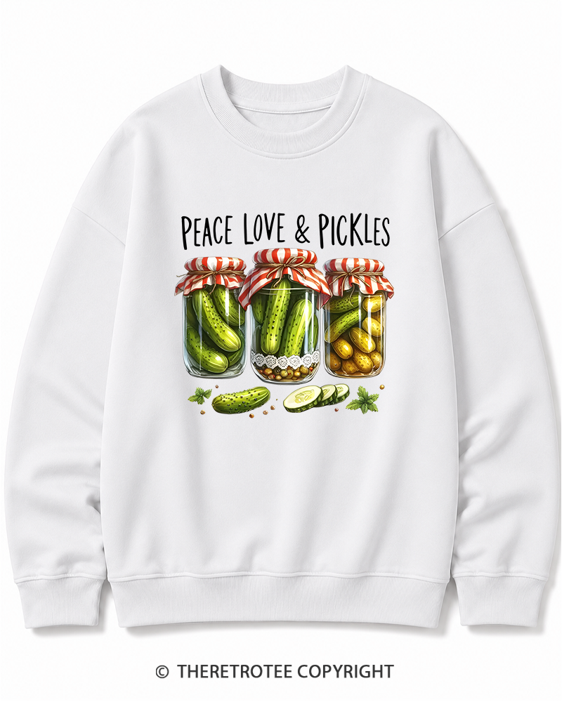 TheRetroTee Dill Pickle 1970s Cotton Sweatshirt