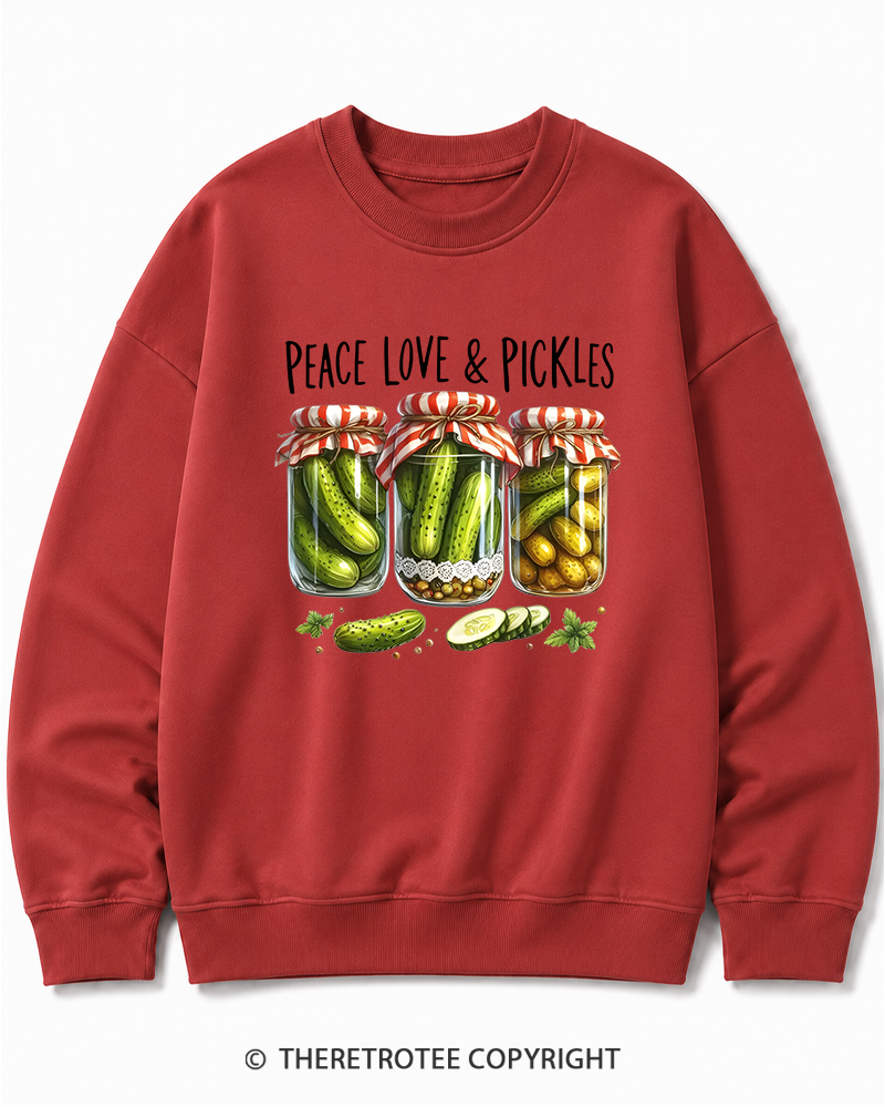 TheRetroTee Dill Pickle 1970s Cotton Sweatshirt