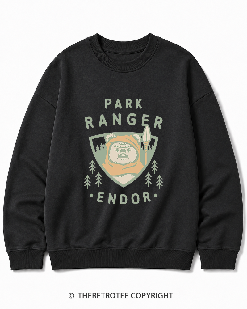 TheRetroTee Park Ranger 1980s Cotton Sweatshirt