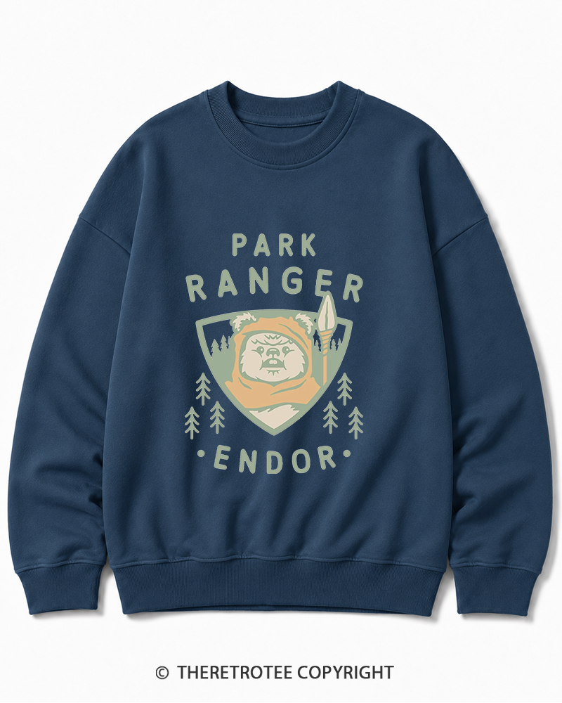 TheRetroTee Park Ranger 1980s Cotton Sweatshirt