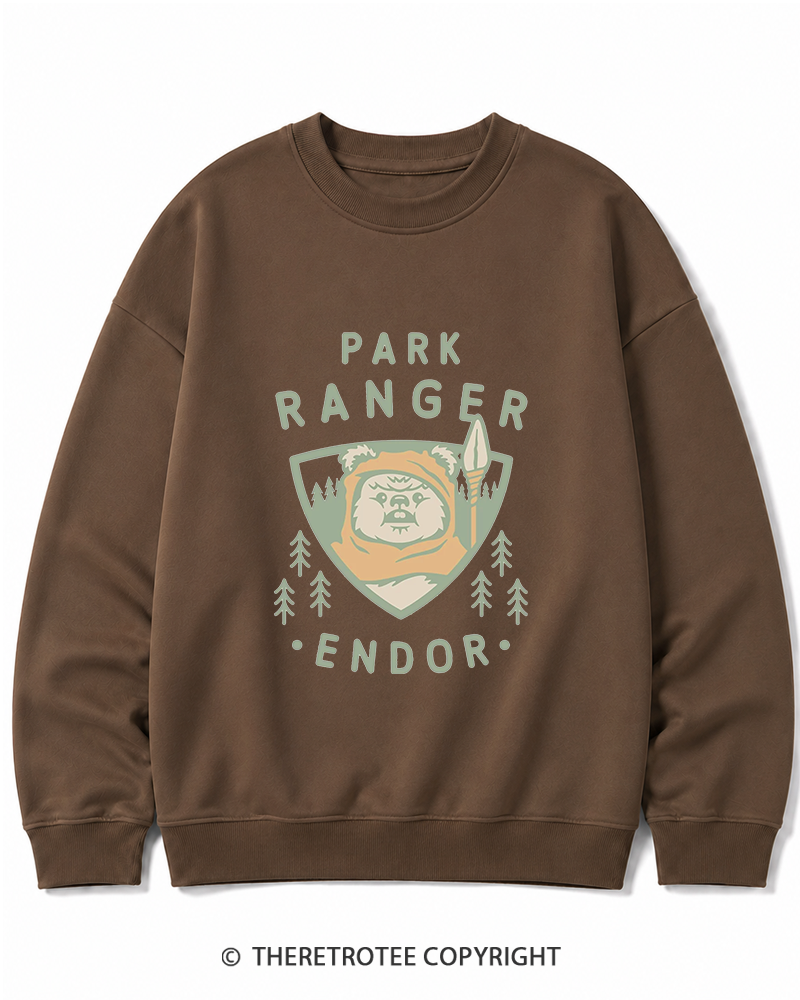 TheRetroTee Park Ranger 1980s Cotton Sweatshirt