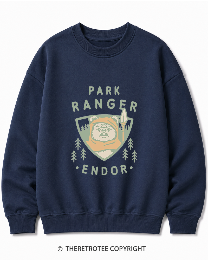 TheRetroTee Park Ranger 1980s Cotton Sweatshirt