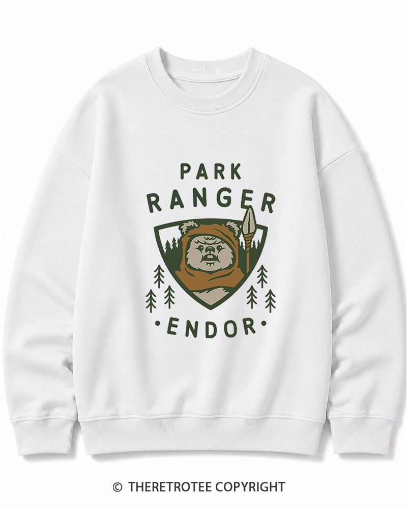 TheRetroTee Park Ranger 1980s Cotton Sweatshirt