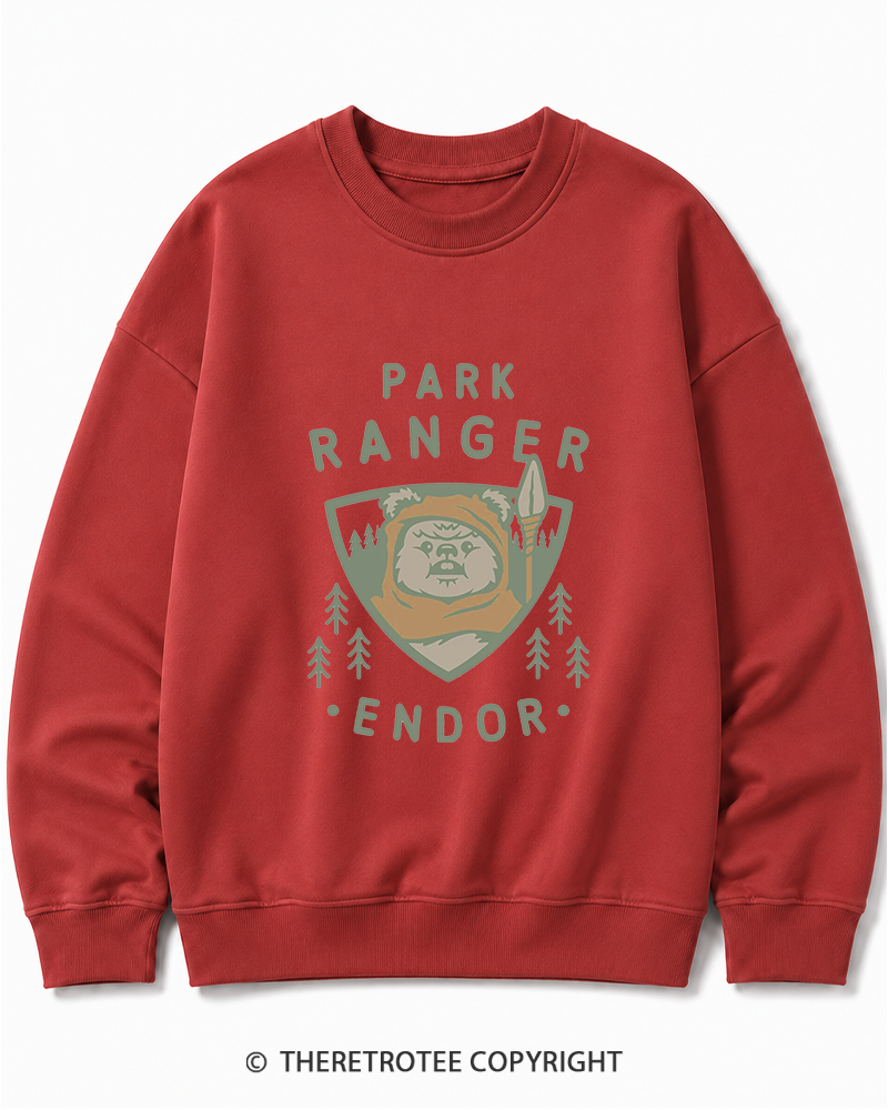 TheRetroTee Park Ranger 1980s Cotton Sweatshirt