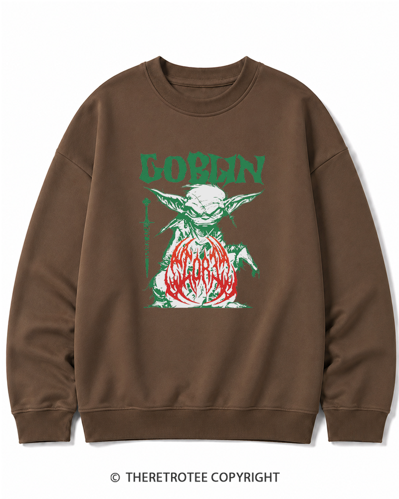 TheRetroTee Heavy Metal Goblin Cotton Sweatshirt