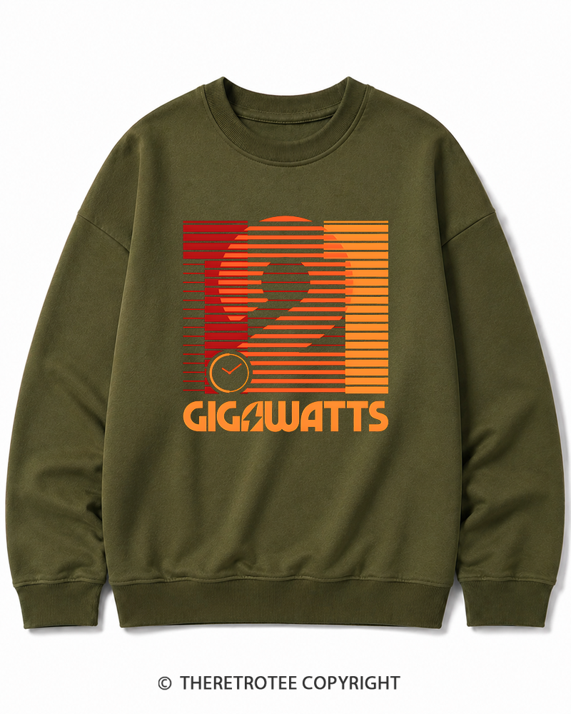 TheRetroTee 1.21 Gigawatts 1980s Cotton Sweatshirt