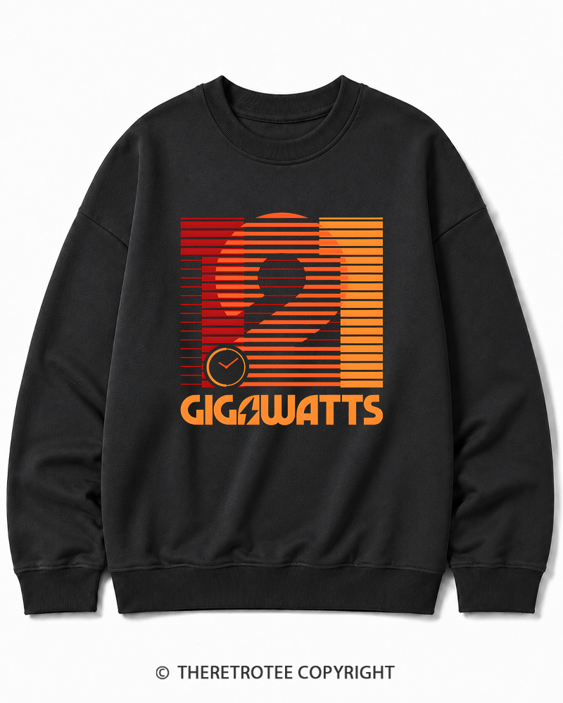 TheRetroTee 1.21 Gigawatts 1980s Cotton Sweatshirt