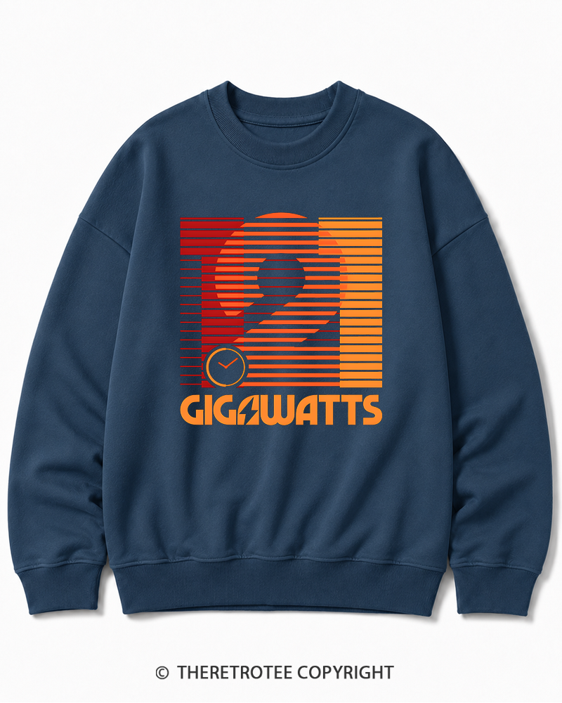 TheRetroTee 1.21 Gigawatts 1980s Cotton Sweatshirt