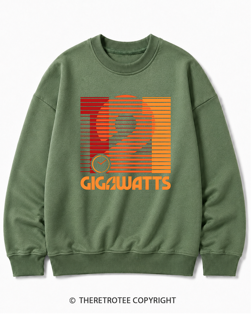 TheRetroTee 1.21 Gigawatts 1980s Cotton Sweatshirt