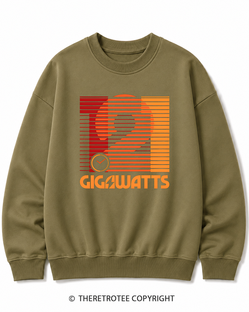 TheRetroTee 1.21 Gigawatts 1980s Cotton Sweatshirt