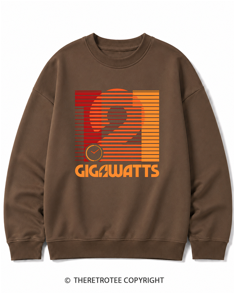 TheRetroTee 1.21 Gigawatts 1980s Cotton Sweatshirt
