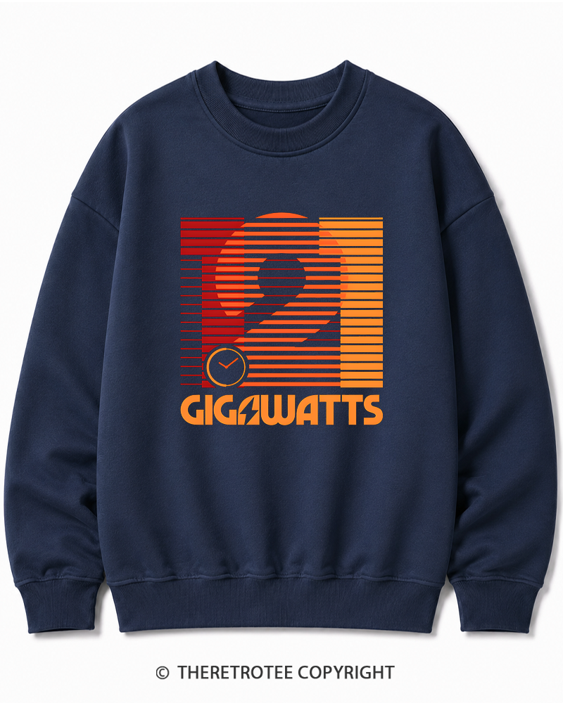 TheRetroTee 1.21 Gigawatts 1980s Cotton Sweatshirt