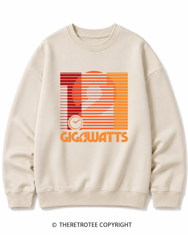 TheRetroTee 1.21 Gigawatts 1980s Cotton Sweatshirt