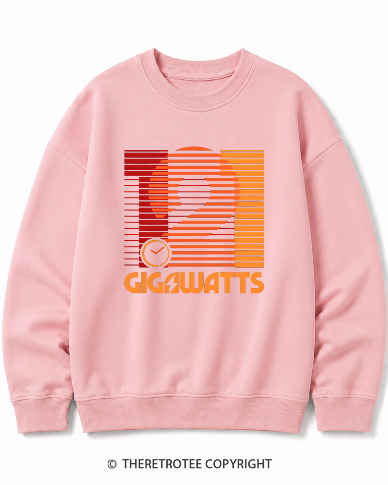 TheRetroTee 1.21 Gigawatts 1980s Cotton Sweatshirt