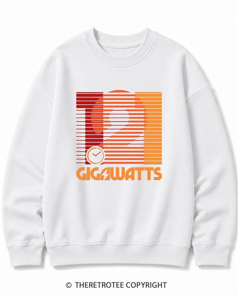 TheRetroTee 1.21 Gigawatts 1980s Cotton Sweatshirt
