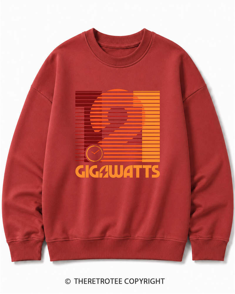 TheRetroTee 1.21 Gigawatts 1980s Cotton Sweatshirt