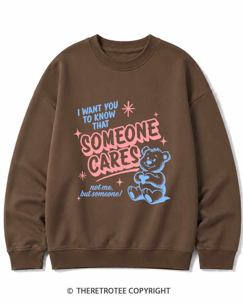 TheRetroTee Someone Cares 1950s Cotton Sweatshirt
