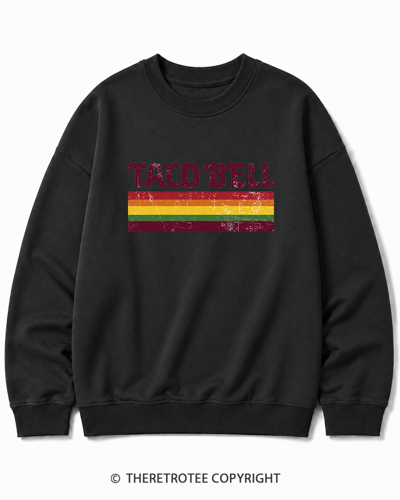 TheRetroTee Vintage Taco Paper Cotton Sweatshirt