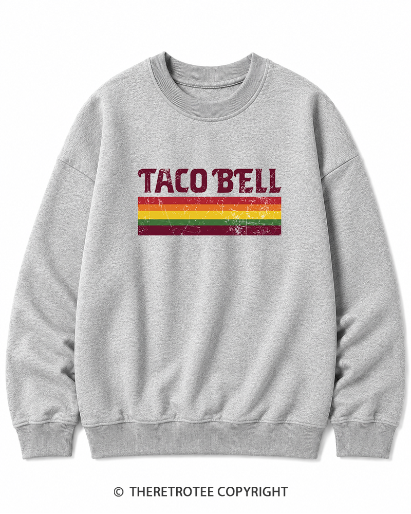 TheRetroTee Vintage Taco Paper Cotton Sweatshirt