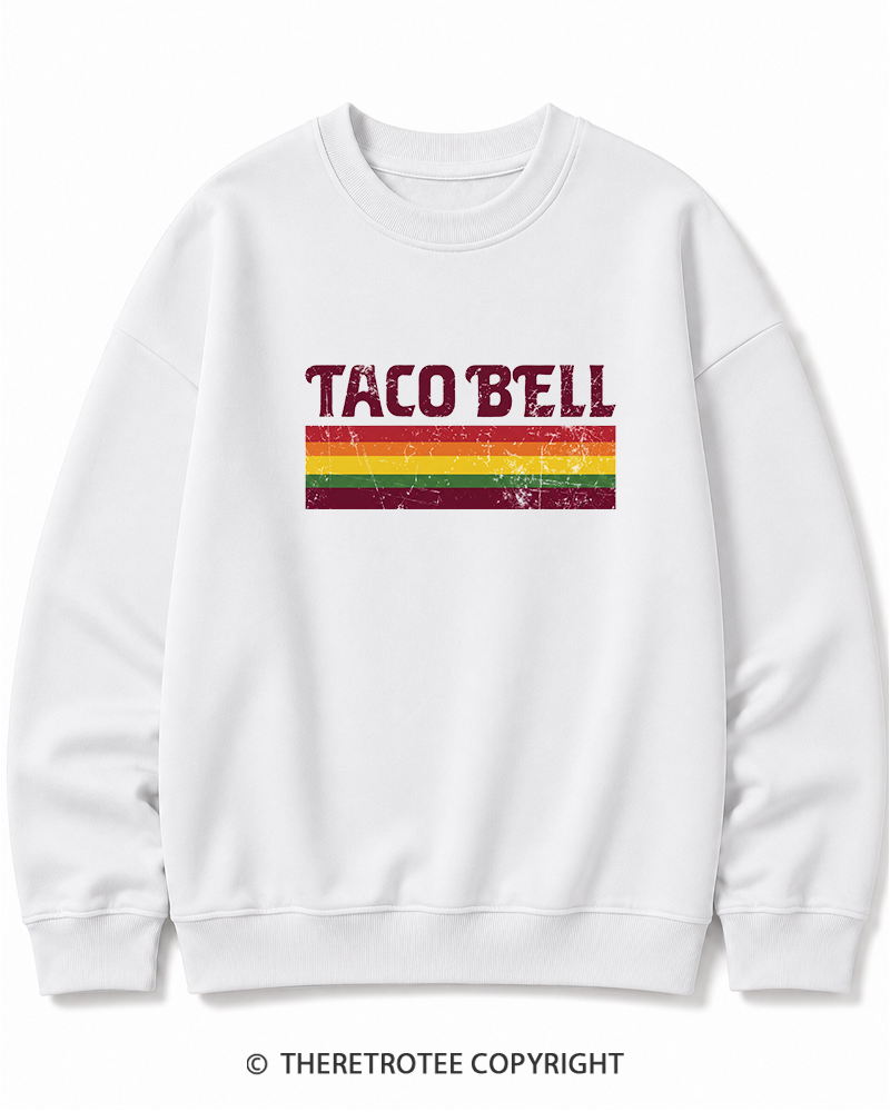 TheRetroTee Vintage Taco Paper Cotton Sweatshirt