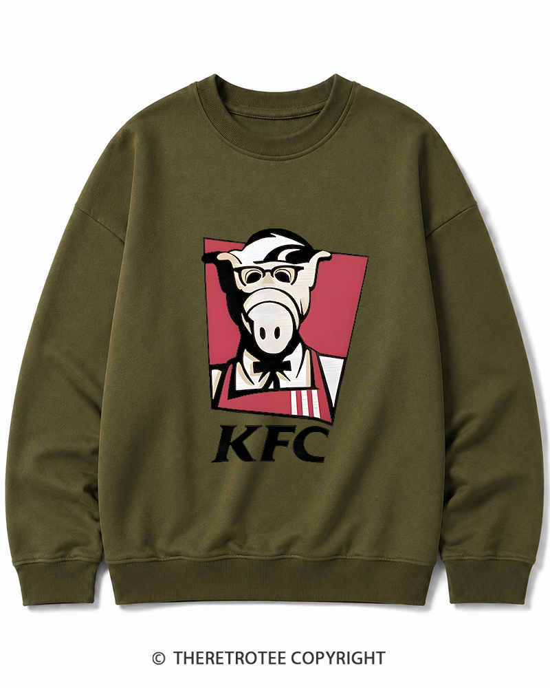 TheRetroTee 1980s Kentucky Fried Cats Cotton Sweatshirt