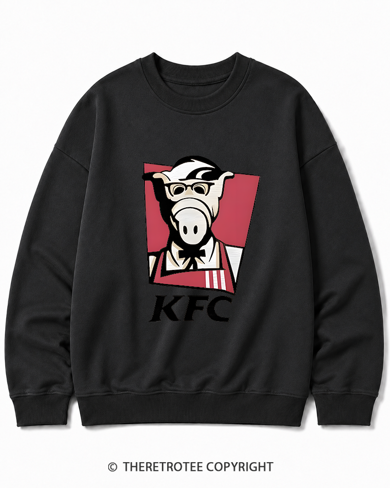 TheRetroTee 1980s Kentucky Fried Cats Cotton Sweatshirt