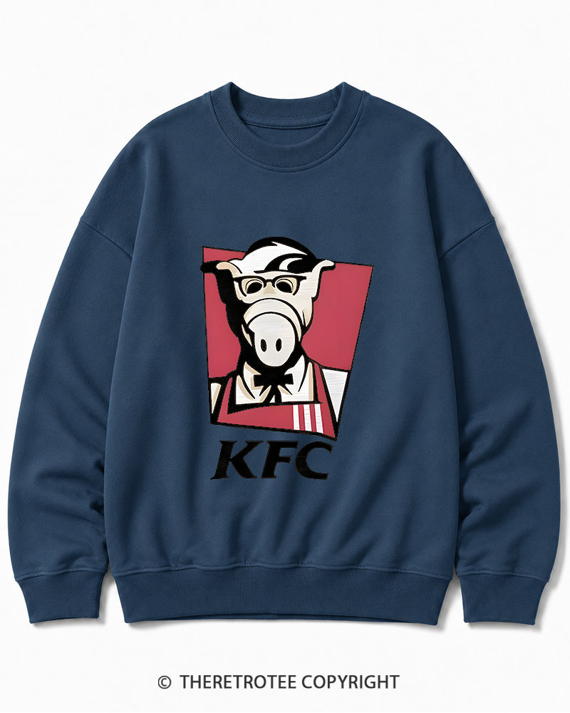 TheRetroTee 1980s Kentucky Fried Cats Cotton Sweatshirt