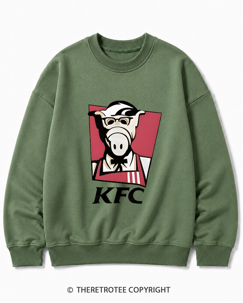 TheRetroTee 1980s Kentucky Fried Cats Cotton Sweatshirt