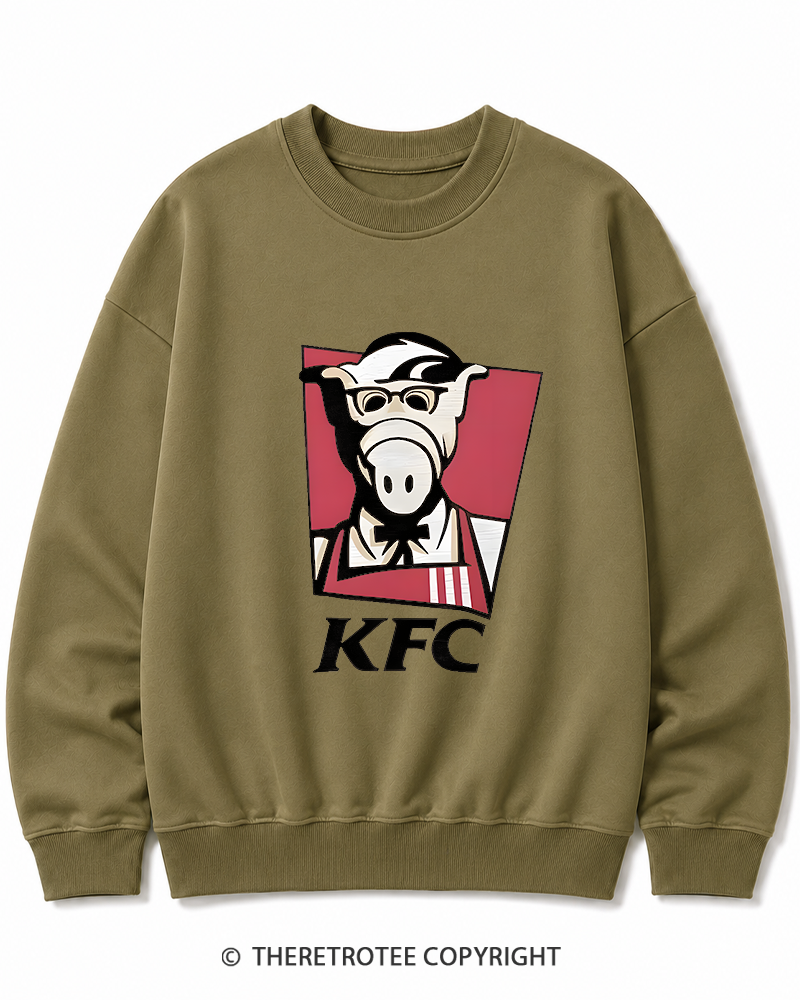 TheRetroTee 1980s Kentucky Fried Cats Cotton Sweatshirt