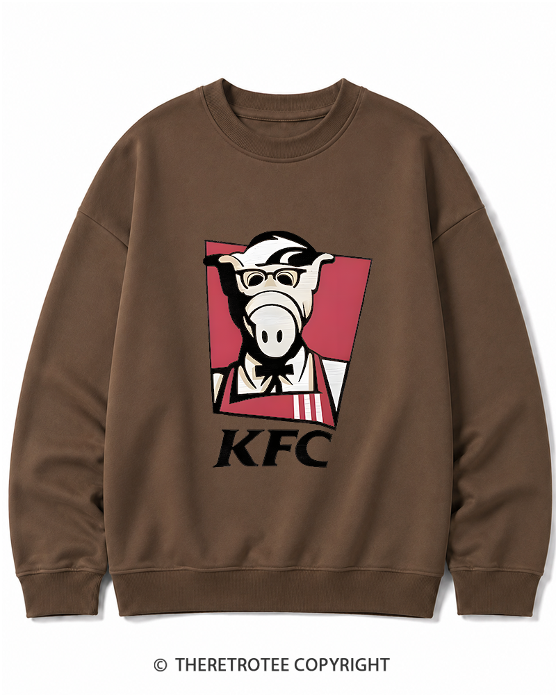 TheRetroTee 1980s Kentucky Fried Cats Cotton Sweatshirt