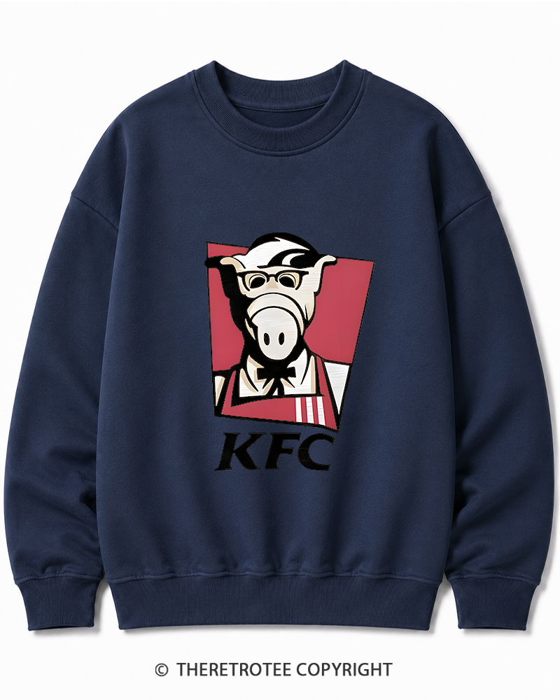 TheRetroTee 1980s Kentucky Fried Cats Cotton Sweatshirt
