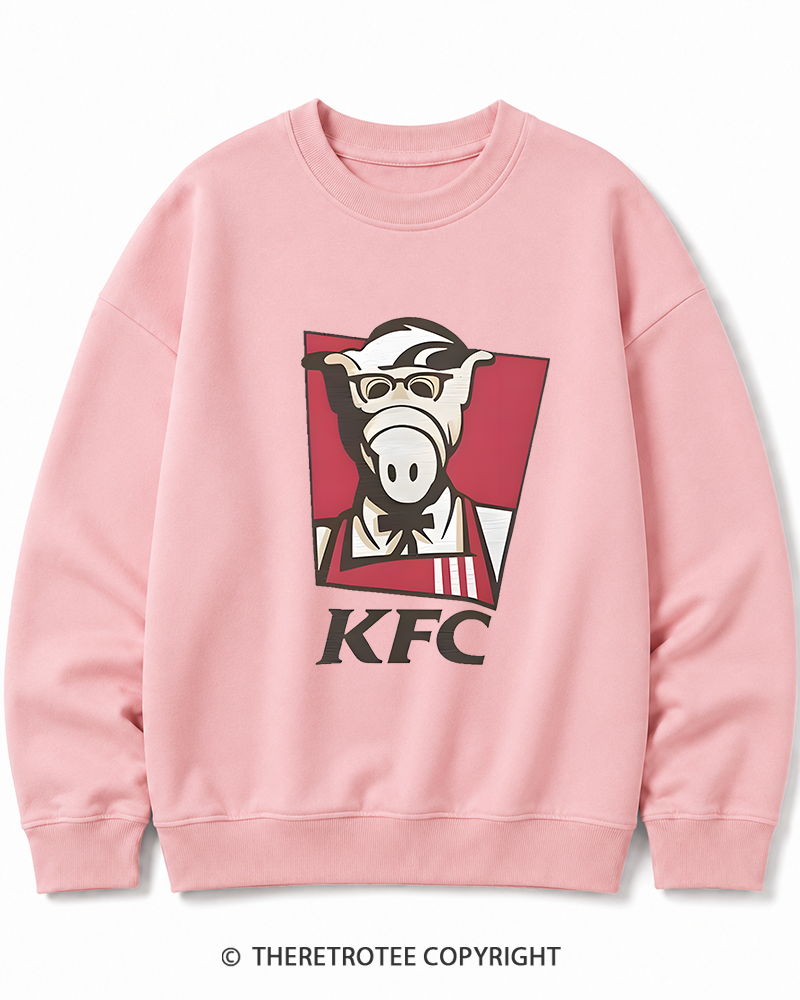 TheRetroTee 1980s Kentucky Fried Cats Cotton Sweatshirt