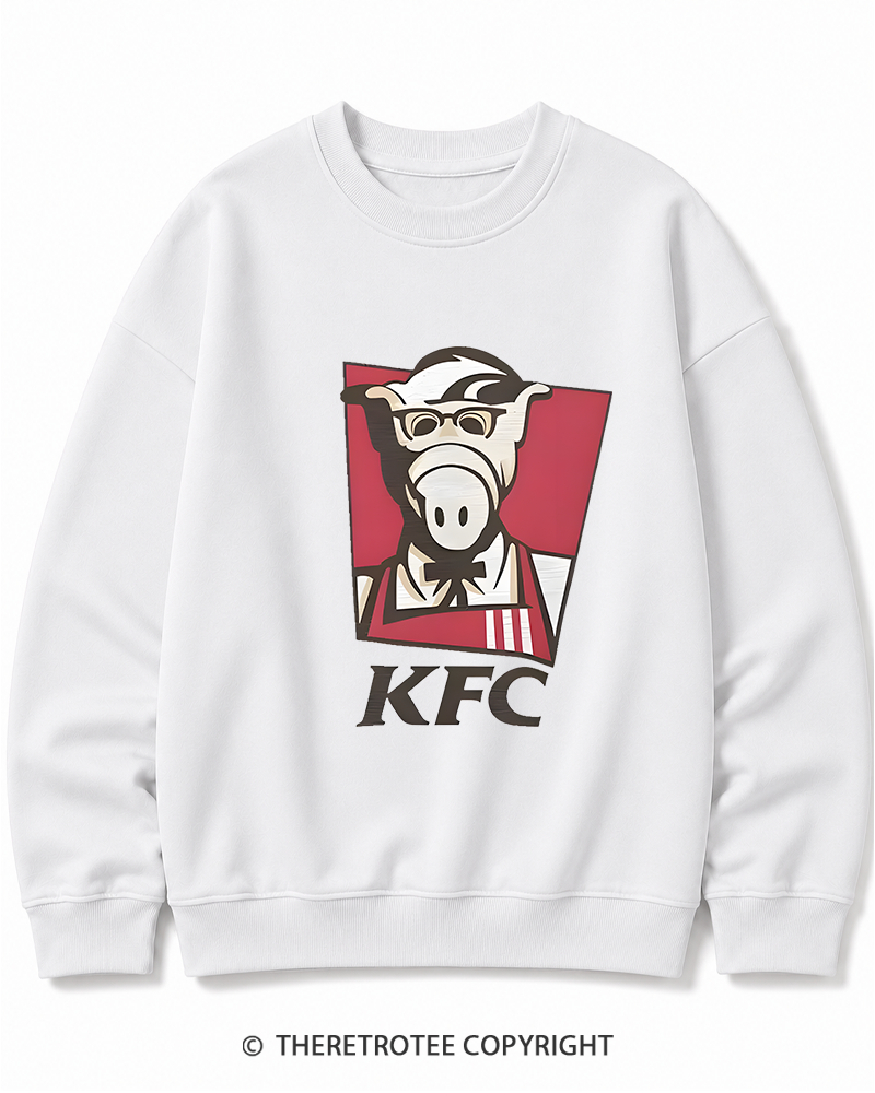 TheRetroTee 1980s Kentucky Fried Cats Cotton Sweatshirt