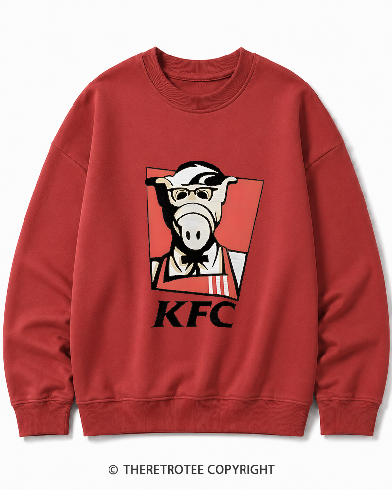 TheRetroTee 1980s Kentucky Fried Cats Cotton Sweatshirt
