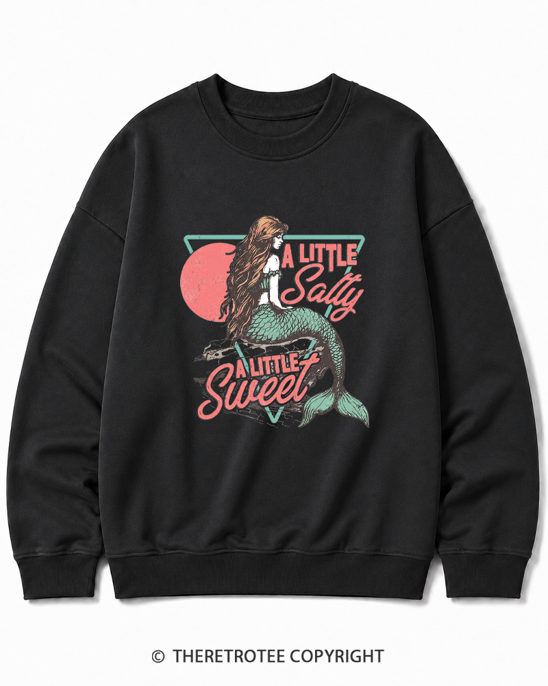 TheRetroTee A Little Salty a Little Sweet Cotton Sweatshirt