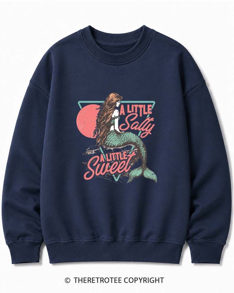 TheRetroTee A Little Salty a Little Sweet Cotton Sweatshirt
