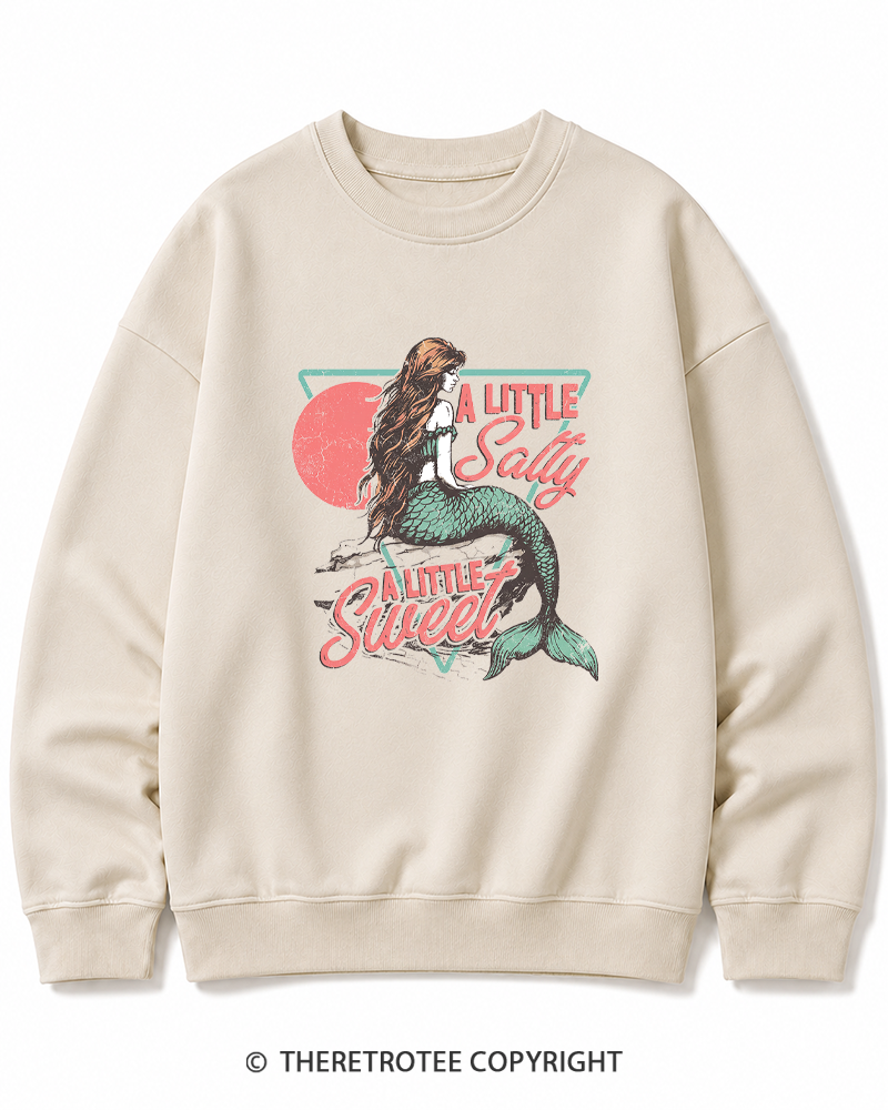 TheRetroTee A Little Salty a Little Sweet Cotton Sweatshirt