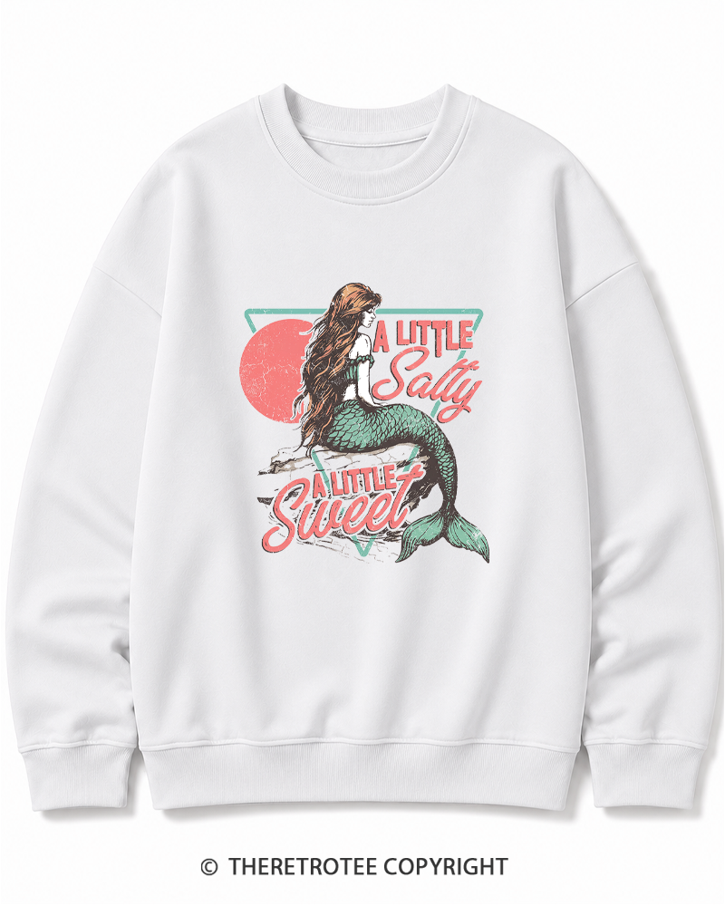 TheRetroTee A Little Salty a Little Sweet Cotton Sweatshirt