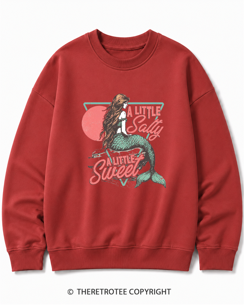 TheRetroTee A Little Salty a Little Sweet Cotton Sweatshirt