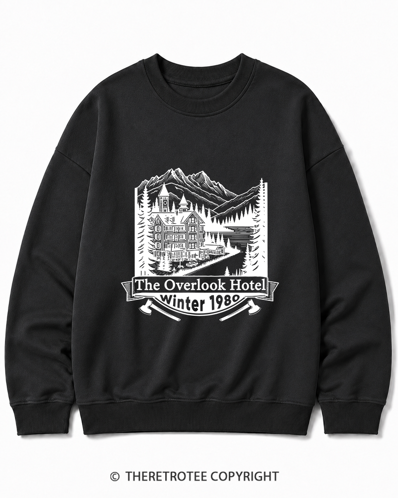 TheRetroTee Overlook Hotel 1980s Cotton Sweatshirt