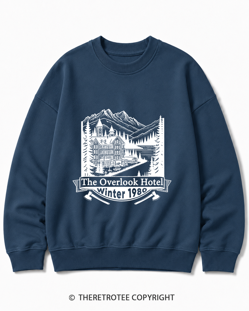 TheRetroTee Overlook Hotel 1980s Cotton Sweatshirt