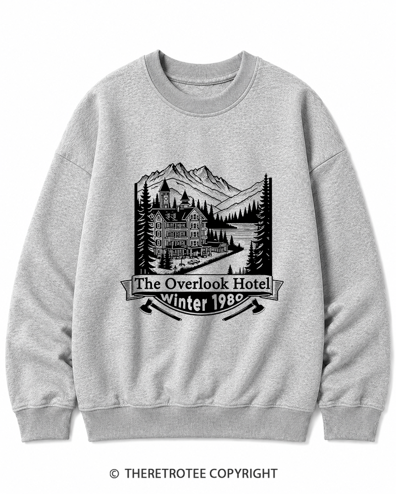 TheRetroTee Overlook Hotel 1980s Cotton Sweatshirt