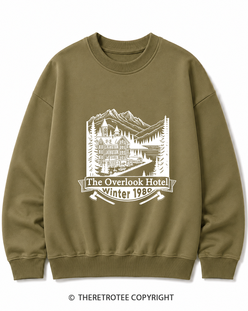 TheRetroTee Overlook Hotel 1980s Cotton Sweatshirt