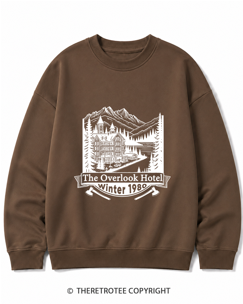 TheRetroTee Overlook Hotel 1980s Cotton Sweatshirt