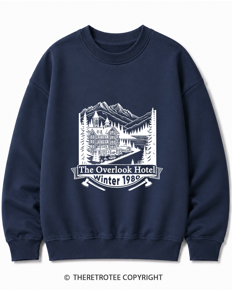 TheRetroTee Overlook Hotel 1980s Cotton Sweatshirt