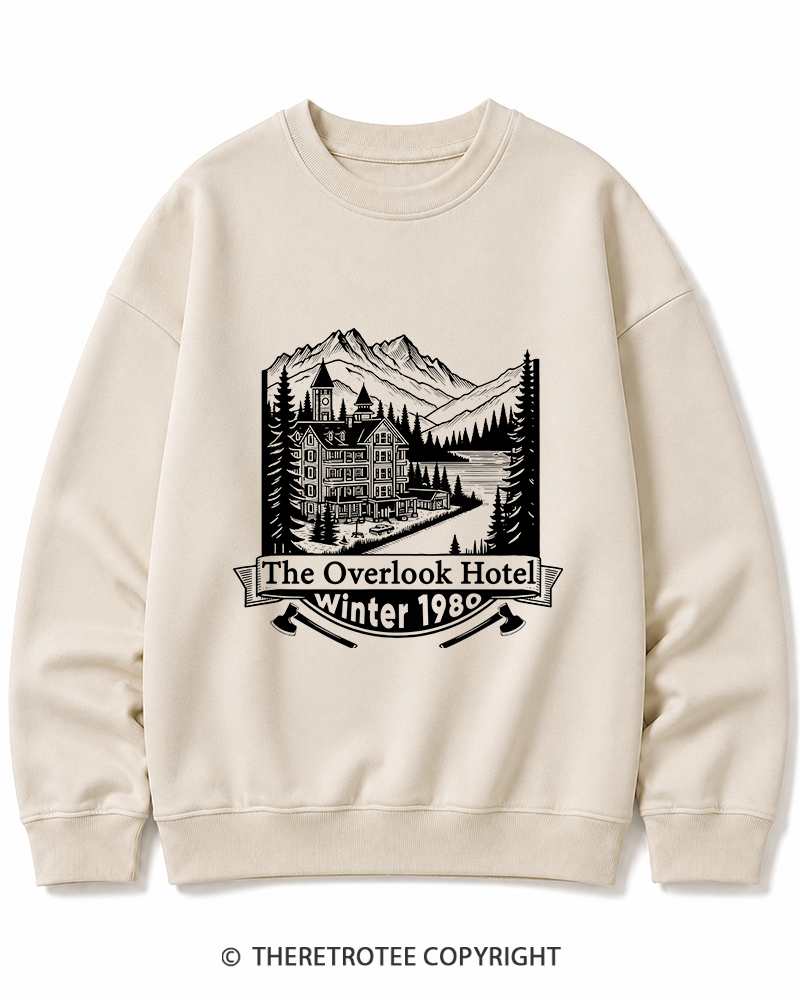 TheRetroTee Overlook Hotel 1980s Cotton Sweatshirt
