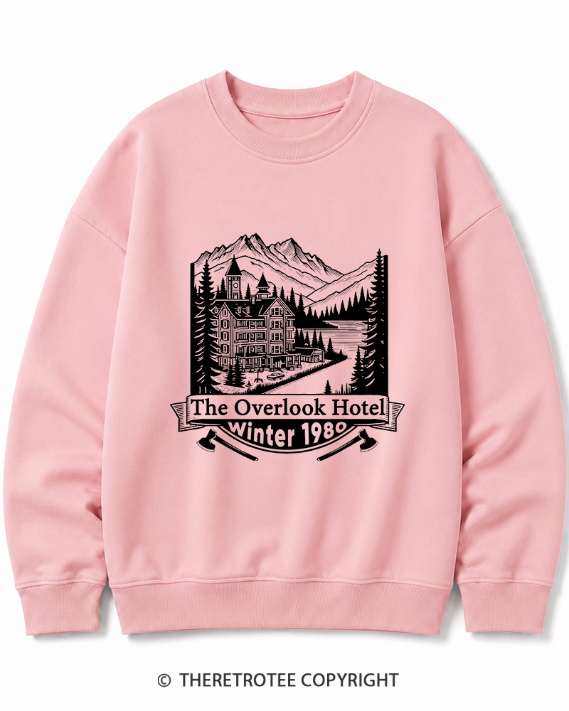 TheRetroTee Overlook Hotel 1980s Cotton Sweatshirt