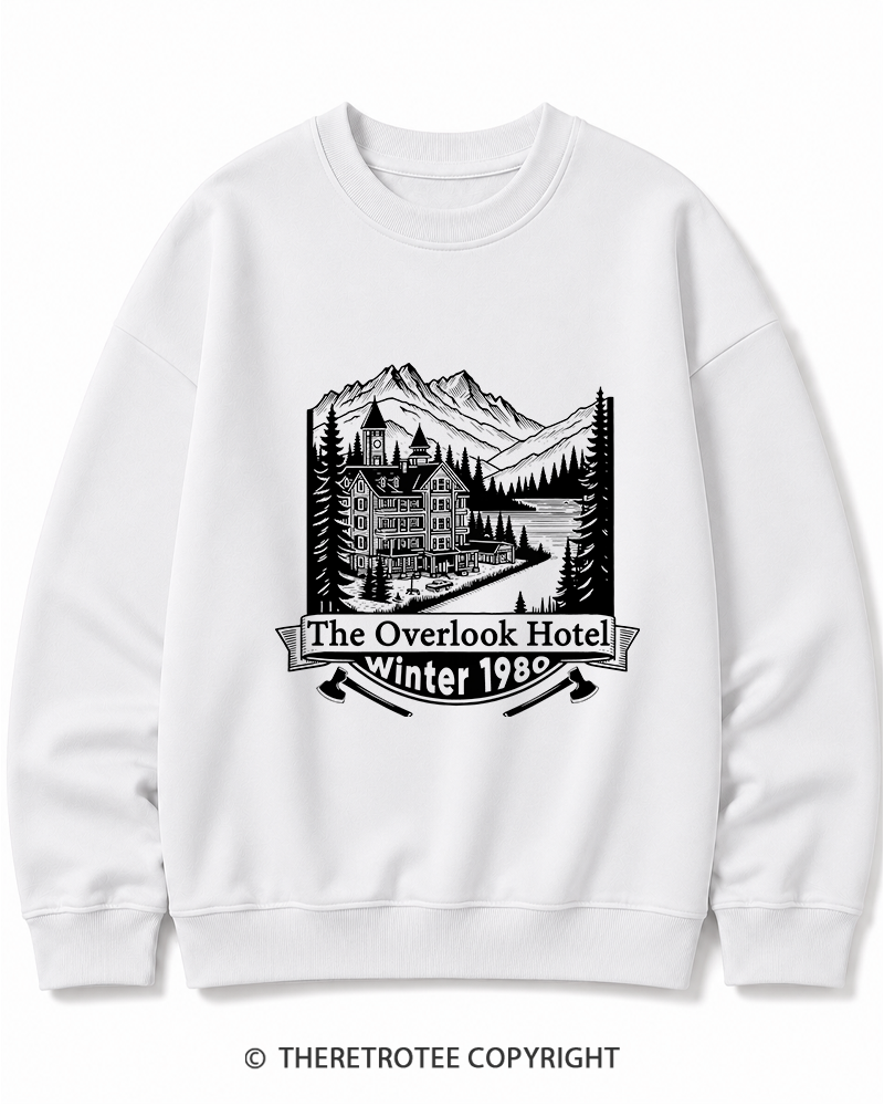 TheRetroTee Overlook Hotel 1980s Cotton Sweatshirt
