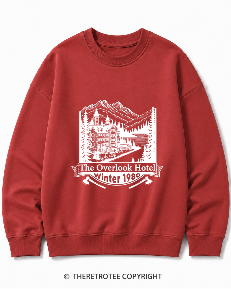 TheRetroTee Overlook Hotel 1980s Cotton Sweatshirt