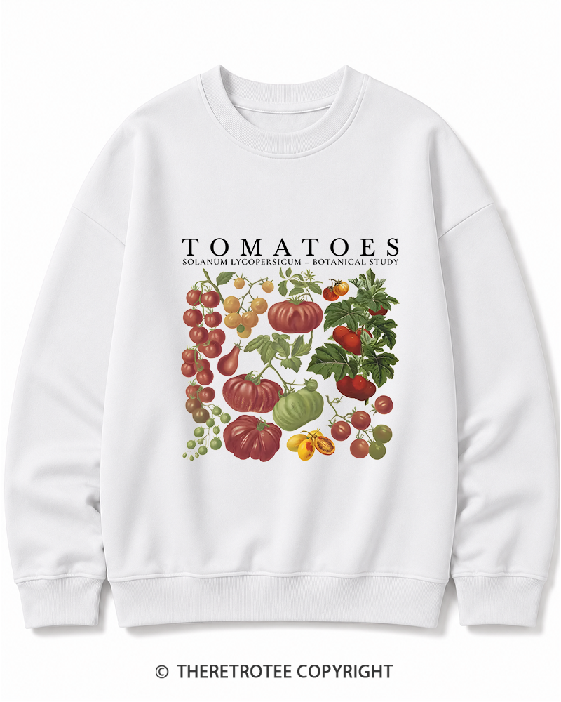 TheRetroTee Tomatoes 1890s Cotton Sweatshirt
